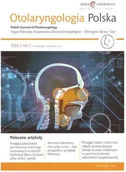 nowa okładka Otolaryngologii Polskiej