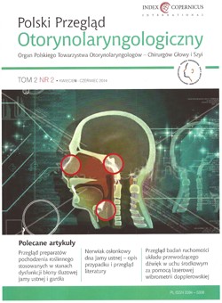 nowa okładka Polskiego Przeglądu Otorynolaryngologicznego